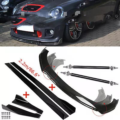 Front Rear Bumper Lip Spoiler Body Kit Splitter Side Skirt For MINI COOPER R56 • $99.99