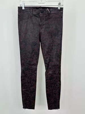 J BRAND NWT Women Size 26/2 Jaguar 100% Lamb Leather Mid Rise Skinny Pants • $205.99