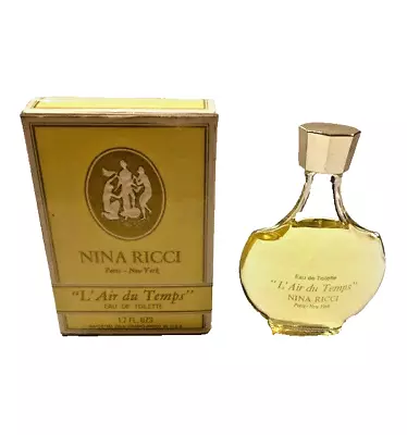 Vintage Nina Ricci L'Air Du Temps Eau De Toilette 1.7 Oz  Jacqueline Cochran • $24.86