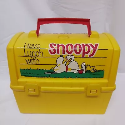 Vintage 1968 Yellow Snoopy Lunchbox  • $25
