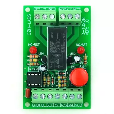 ELECTRONICS-SALON Panel Mount Momentary-Switch/Pulse-Signal Control Latching DPD • $23.81