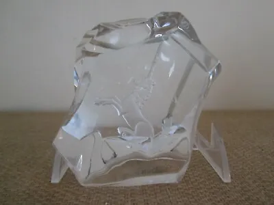 $21.95 • Buy  VAL ST LAMBERT Ltd Edition MMA Crystal Glass Iceberg Rock Unicorn Paperweight  