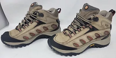 Merrell Mens Size 8 Radius Kangaroo Boa Trail Hiking Shoes Brown Black • $22.50