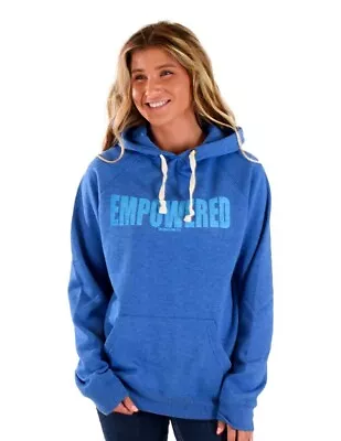 Cowgirl Tuff Western Sweatshirt Womens Hooded Empowered Blue S00826 • $59.94