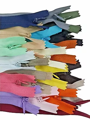 Concealed Invisible Closed End Zip Zips Zipper Sizes Colours Packs YKK Sewing • £59.99