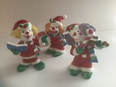 Vintage Napco Santa Claus Clowns Figurines Band Lot Of 3 • $15.75
