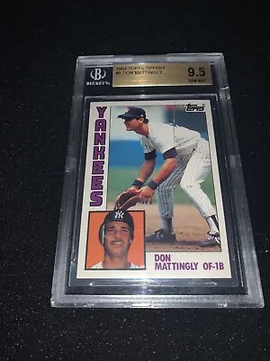 1984 Topps Tiffany #8 Don MATTINGLY BGS 9.5 GEM MINT Rookie • $5999.99