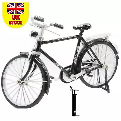 1:10 Mini Bicycle Model Kit Miniature 1/10 Scale Retro Bicycle Alloy Bicycle Toy • £16.66