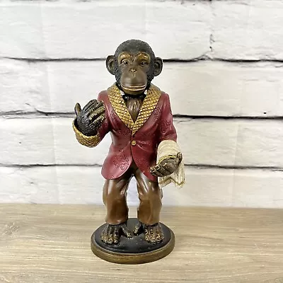 The Bombay Company Vtg Monkey Butler Wine Holder  16  Tall Unique Rare Whimsy • $100