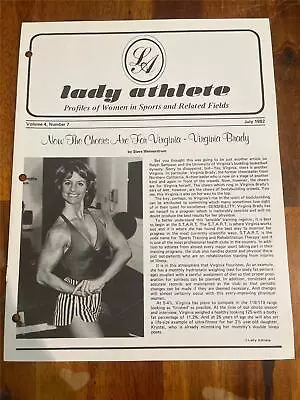 LADY ATHLETE Female Bodybuilding Muscle Booklet VIRGINIA BRADY 7-82 • $10