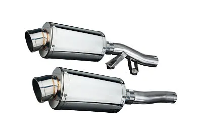 Kawasaki Concours ZG1000 Delkevic 9  Stainless Steel Oval Muffler Exhaust 86-06 • $390.99