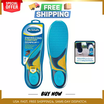 Dr.Scholls WORK Massaging Gel Advanced Insoles For Men Shoe Inserts-USA • $17.84