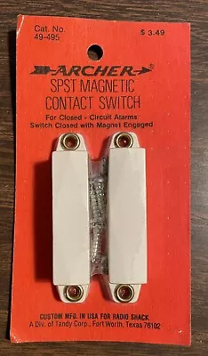 Vintage 1988 Archer SPST Magnetic Contact Switch 49-495 Closed New Sealed (NOS) • $4.99