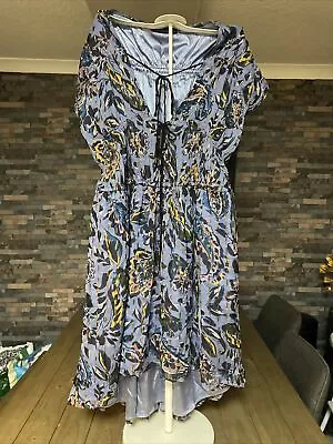 Karen Millen Size UK  22  STUNNING  Floral Dress  Plus Size  Silk Lined  Ex Cond • £32.45