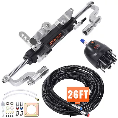 VEVOR Boat Hydraulic Steering System Kit Marine Outboard Steering 300HP Outboard • $409.89