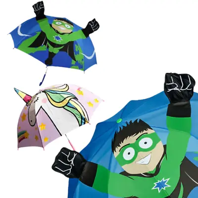 $17.99 • Buy Children's Umbrella Cute Cartoon Animal Hero Umbrella For Children Kids