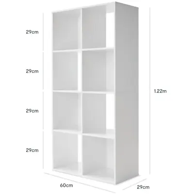 8 Cube Storage Shelf Display Cabinet Cupboard Bookshelf Organiser FREE SHIPPING • $53.95