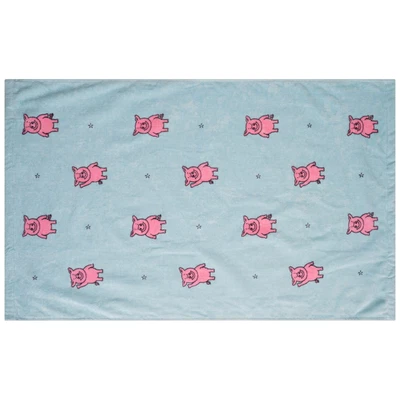 £6.99 • Buy Ex M*S Parcy Pig Pure Cotton Towel Sheets Soft - 420 GSM