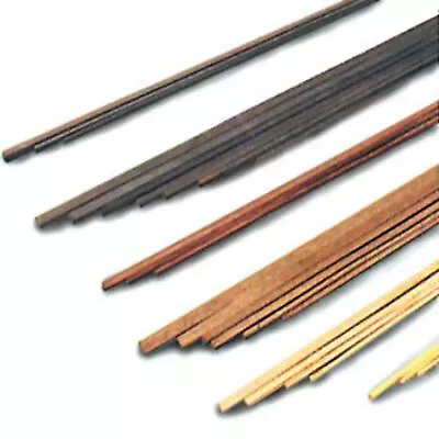 Model Shipways Walnut Wood Strips 1/32x1/8x20  (0.6x3x500mm) 12 Pack • $9.99