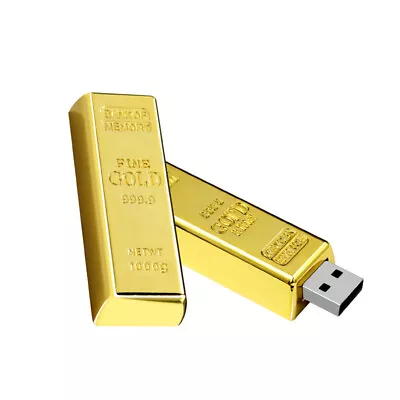 2TB 64GB Memory Stick Gold Metal USB Flash Drive Thumb Disk Storage Pendrive PC • $13.19