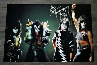 Creatures Of The Night Metallic Poster SIGNED By Ace Frehley KISS AUTOGRAPH • £189.98
