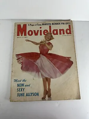 Movieland 1953 5 Marilyn Monroe Pin-up Pages Rita Hayworth Doris Day Cover • $39