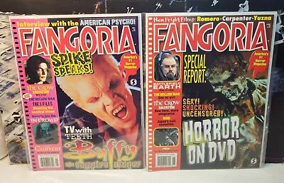 Fangoria Magazine From 2000 Lot Of 2 - Issues #192 & #193 VF Condition B&B • $24.99