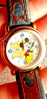 Vintage Lorus V52Z-X001 Mickey Mouse Musical Watch Quartz 31mm- Untested • $24