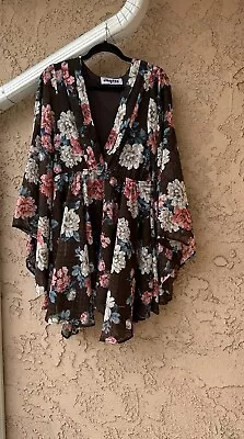Meghan Los Angeles Dress | Floral | Brown • $65