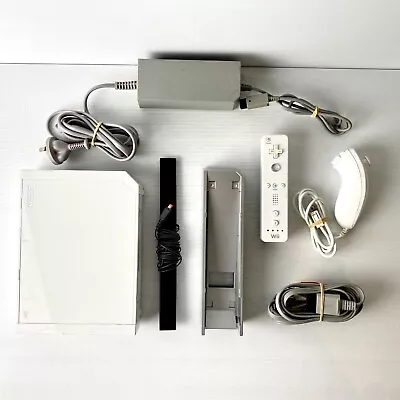 Nintendo Wii Console + All Cables & Controller - Tested & Working - Free Postage • $58.88