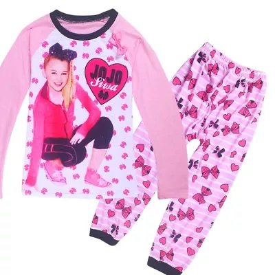 JOJO SIWA Girls Long Sleeve Top And Pants Set Pjs Pyjamas Size 2-10 Clothing • $28.95