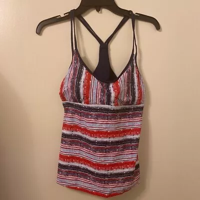 Mossimo Bikini Top NWT Red White Blue Sz M • $15