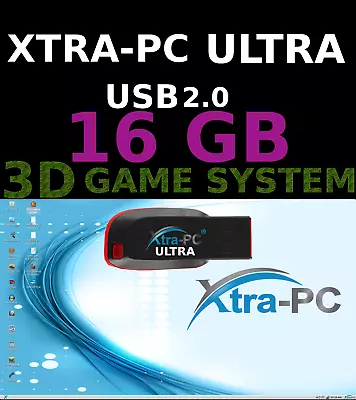 XTRA-PC ULTRA 16 GB USB Based PORTABLE OPERATING SYSTEM HDD & SSD DATA RECOVERY • $40