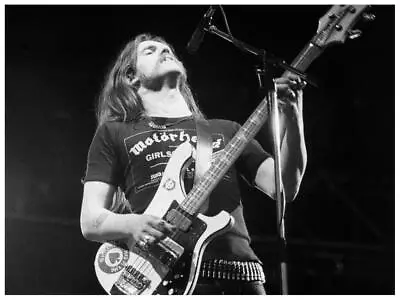 Lemmy Kilmister - POSTER - Motorhead - Rickenbacker Bass KING - Wall Art Print • $26.89