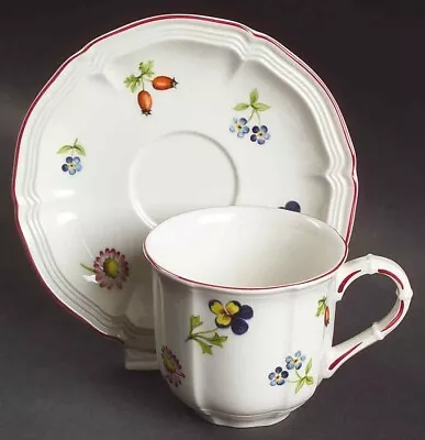 Villeroy & Boch Petite Fleur Demitasse/Espresso Cup & Saucer Set • $27.99