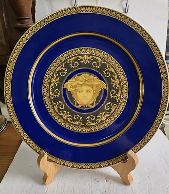 Gorgeous Versace Rosenthal  Medusa Blue  Plate Charger  12  • $150