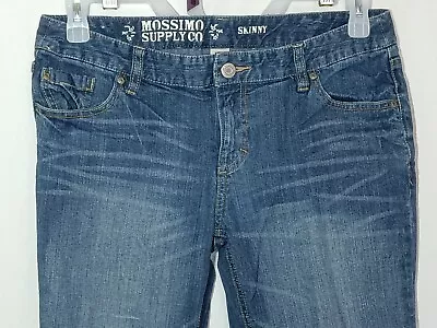 Mossimo Jeans Women's 13r W32 L39 Low Rise Skinny Medium Wash • $9.95