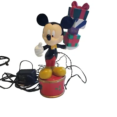 Disney Mr. Christmas Mickey Mouse Twirling Table Piece 1998 Vintage See Descript • $34.99