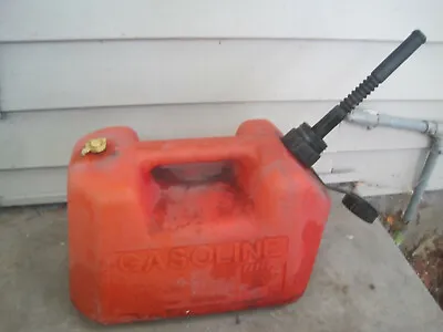 Vintage Blitz Plastic Vented Gas Can 2 Gallon 8 Oz Ounce Fuel Jug Gasoline • $24