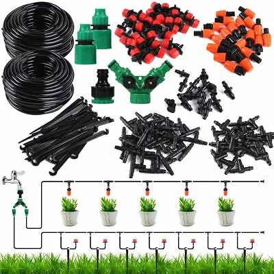 100FT/50FT/33FT Outdoor Misting Cooling System Garden Water Mister Nozzles Set • $13.31