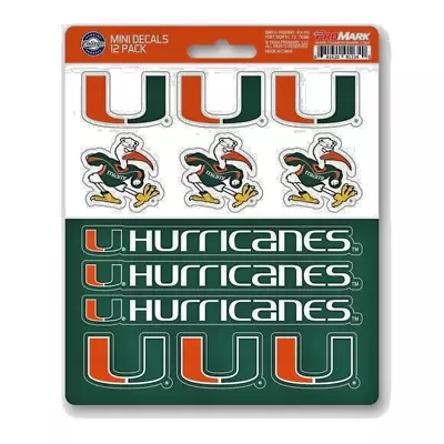 Miami Hurricanes Vinyl Die-Cut Sticker Set / Decal Sheet *Free Shipping • $6.87