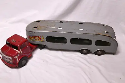 Vintage Mid-Century 50s 60s MAR TOYS Car Hauler Or Auto Transport Toy Truck • $450