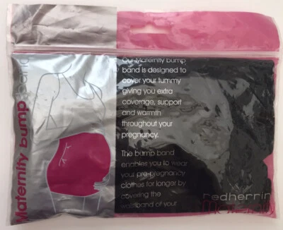 £6.99 • Buy Bnwt Red Herring Maternity Bump Stretchy Band Black Size M 12-14 To Wear Under