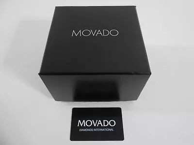 Movado Watch Presentation Box Empty Genuine Gift Present Warranty Card • $47.99