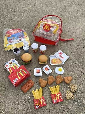 Child's McDonalds Backpack + Assorted Play Food Vintage Nostalgia • $40