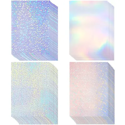 36 Sheets Self-Adhesive Paper Holographic Transparent Paper A4 Waterproof Self-A • $15.28