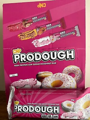 CNP PRODOUGH Low Sugar  Muscle 12 X 60g Protein Bar - The Glazed One • £13.99