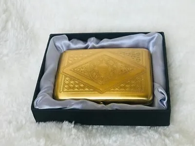 £4.98 • Buy Golden Metal Business Card Case, Card Holder
