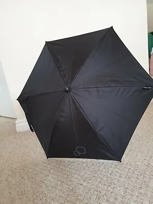 Quinny Moodd Black Original Canopy Parasol  Complete With Clips And Attachments • £18