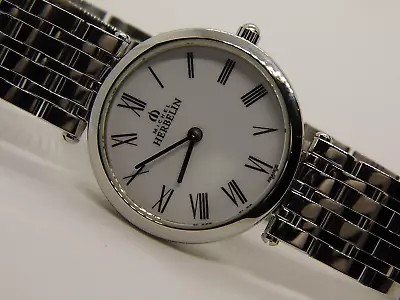 Michel Herbelin Paris Epsilon 1045/b01  Slim St. Steel Ladies Swiss Mvmt Watch • £250